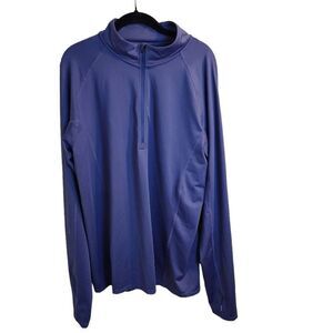 Stoic Womens Performance Jacket Quarter Zip Long Sleeve Purple XL